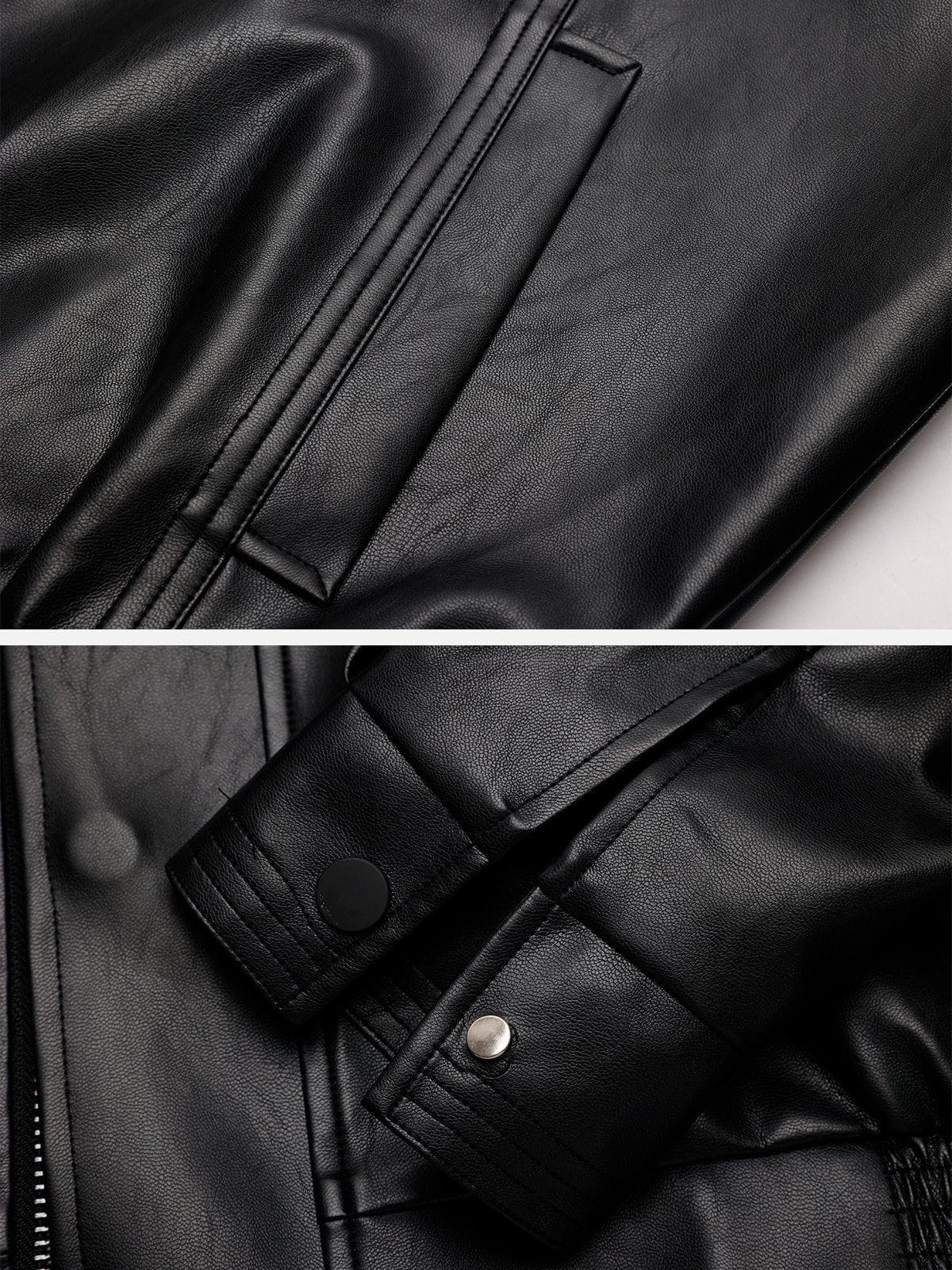 Aelfric Eden Leather Zip Up Jacket - Image 6
