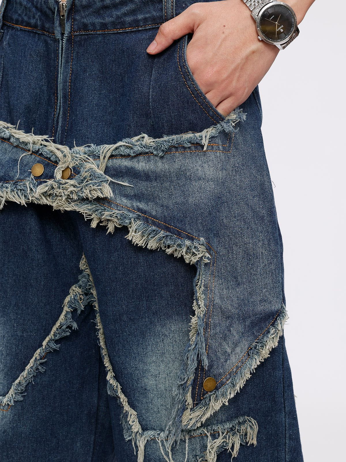 Aelfric Eden Vintage Starry Fringe Jorts - Image 10