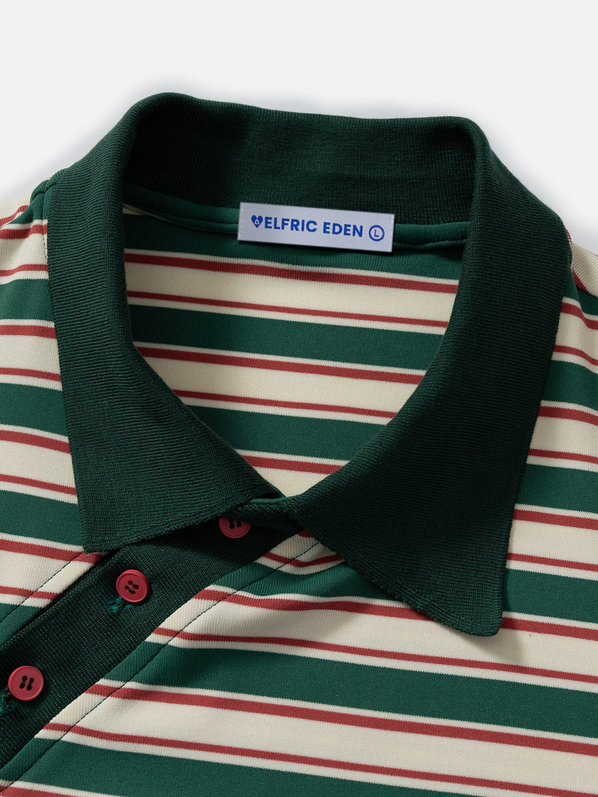 Aelfric Eden Stripe Polo Tee - Image 3