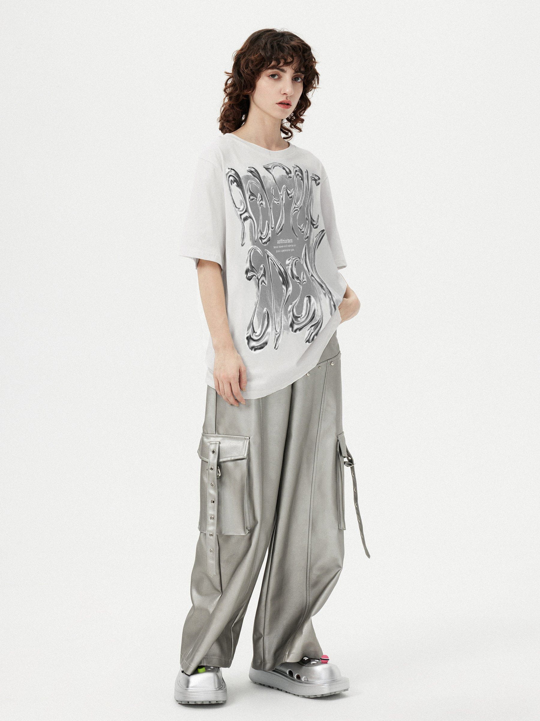 Aelfric Eden Futuristic Liquid Metal Design Tee - Image 3