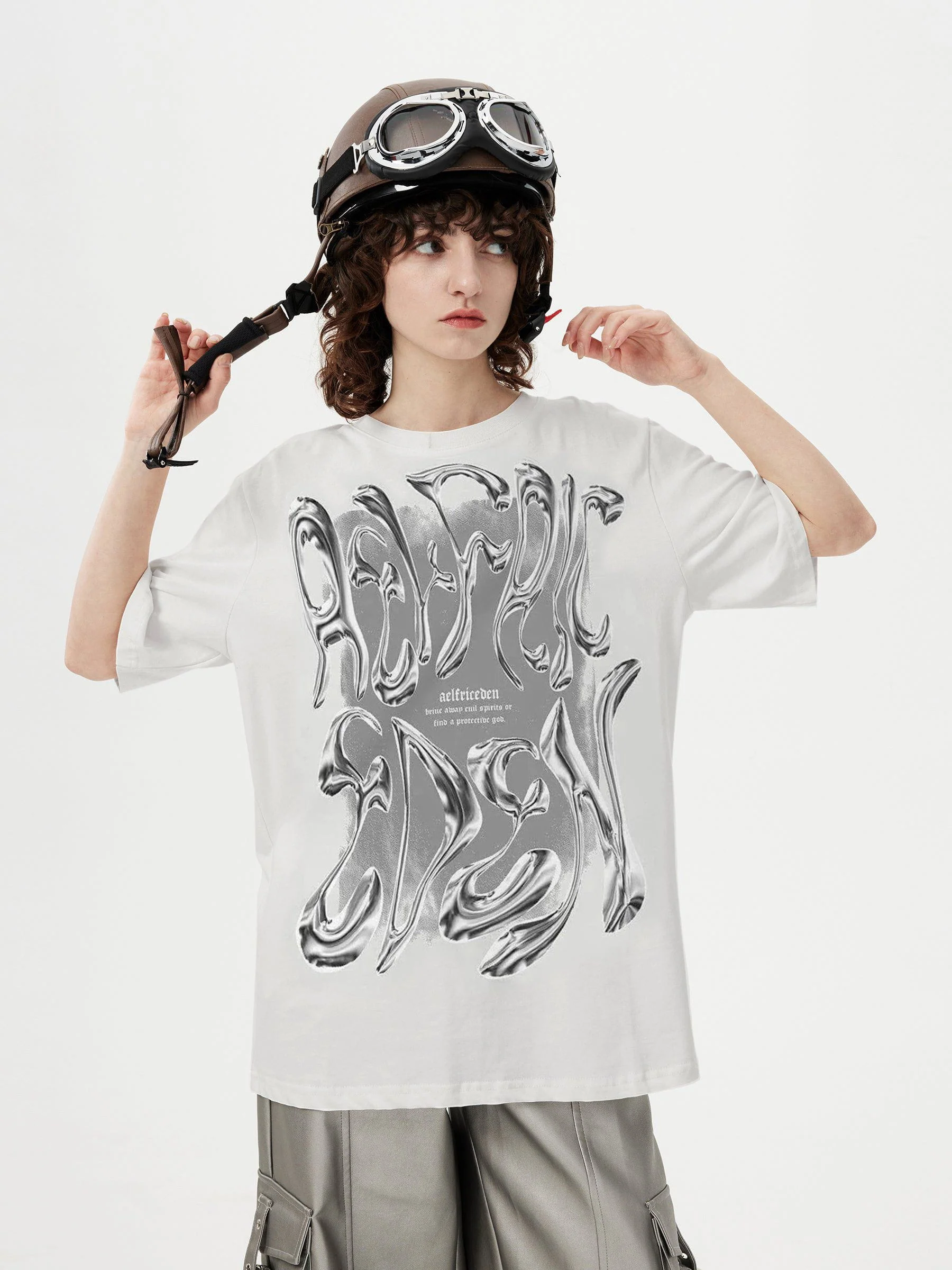 Aelfric Eden Futuristic Liquid Metal Design Tee - Image 5