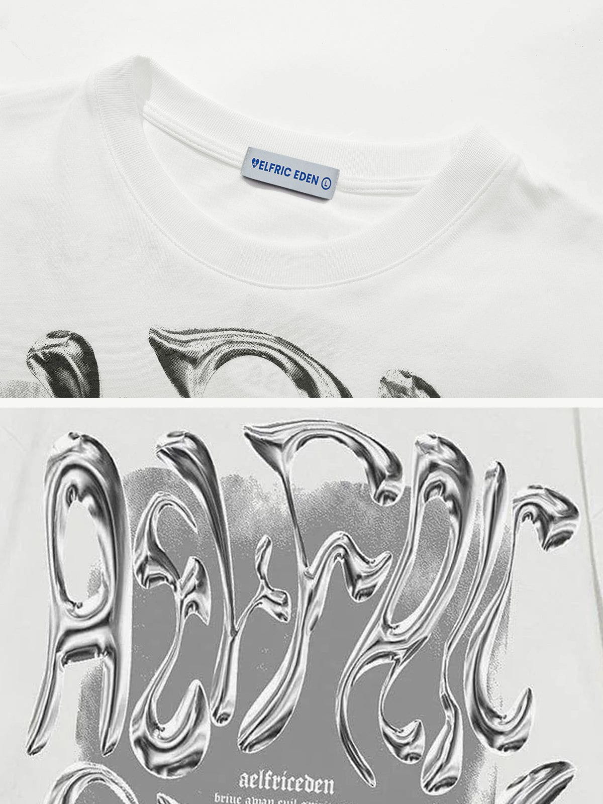 Aelfric Eden Futuristic Liquid Metal Design Tee - Image 6