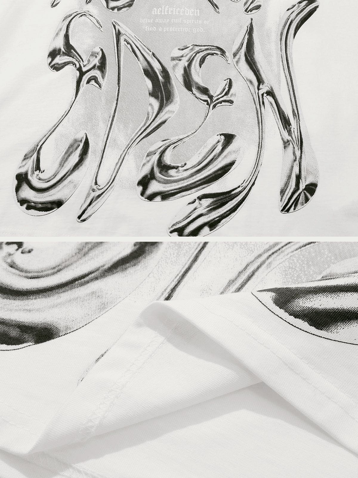 Aelfric Eden Futuristic Liquid Metal Design Tee - Image 8